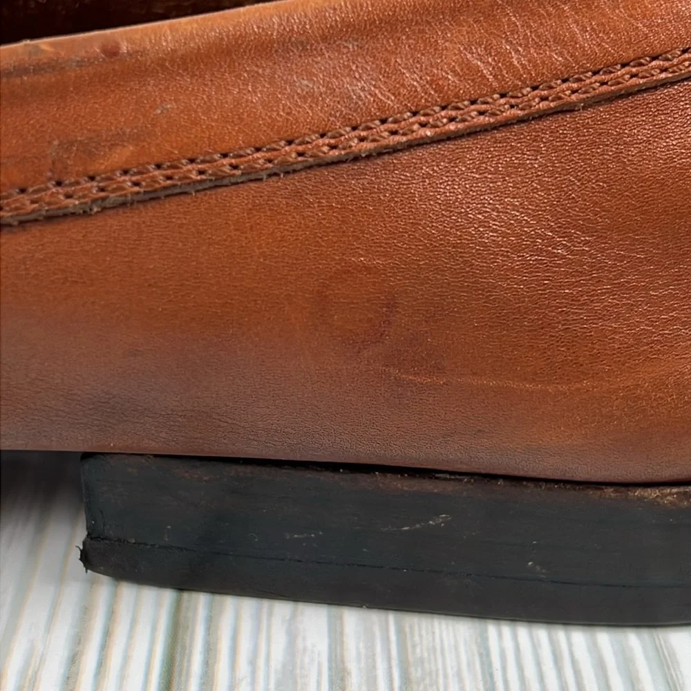 Tod's Men’s Brown Leather Penny Slip On Loafers‎ Size 8